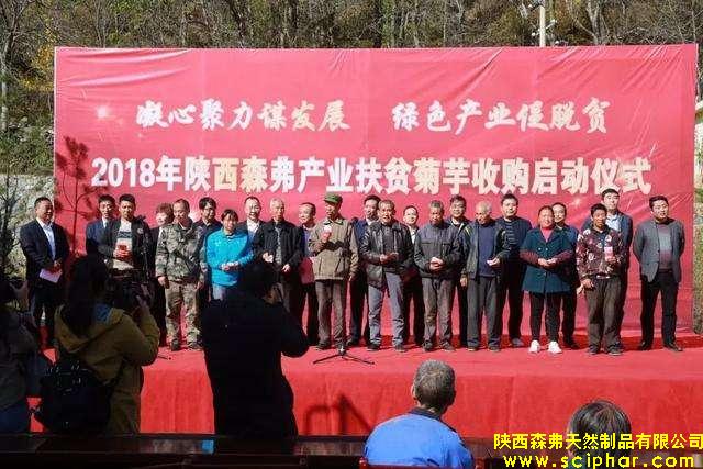凝心聚力謀發(fā)展 綠色產(chǎn)業(yè)促脫貧”2018森弗集團(tuán)產(chǎn)業(yè)扶貧菊芋收購(gòu)工作正式啟動(dòng)。